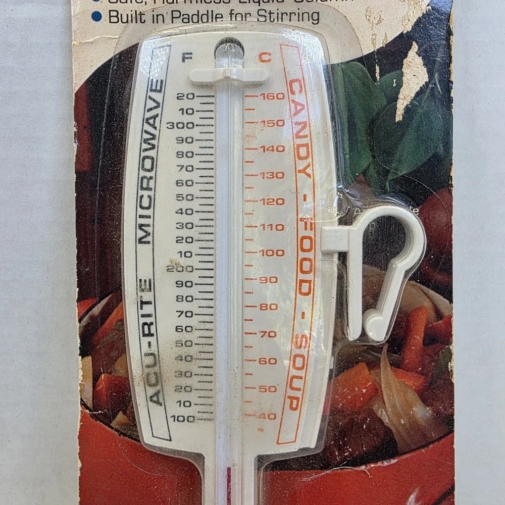 Vintage Acu-Rite Microwave Food and Candy thermometer -NEW-